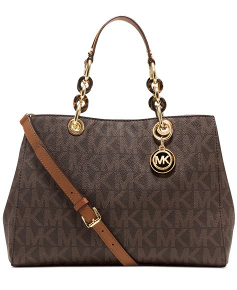 michael kors cynthia signature satchel|Cynthia Small Signature Logo Satchel .